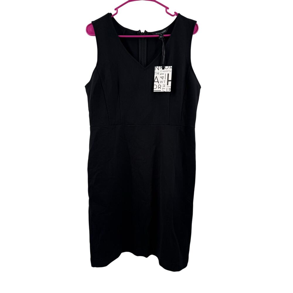 41 Hawthorn Dress SZ Extra Large Ponte Black Sleeveless StitchFix Stretch NWT